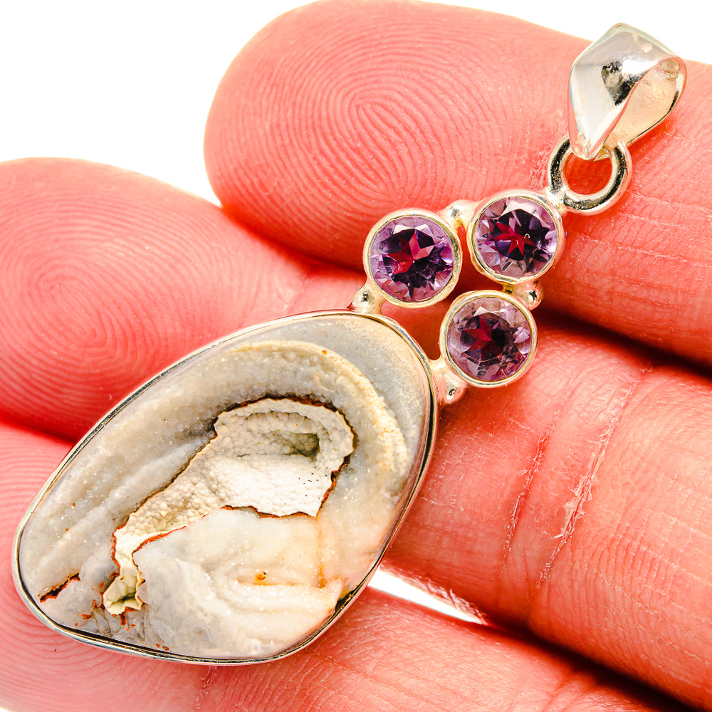 Desert Druzy Pendants handcrafted by Anasilvercos - PD22453