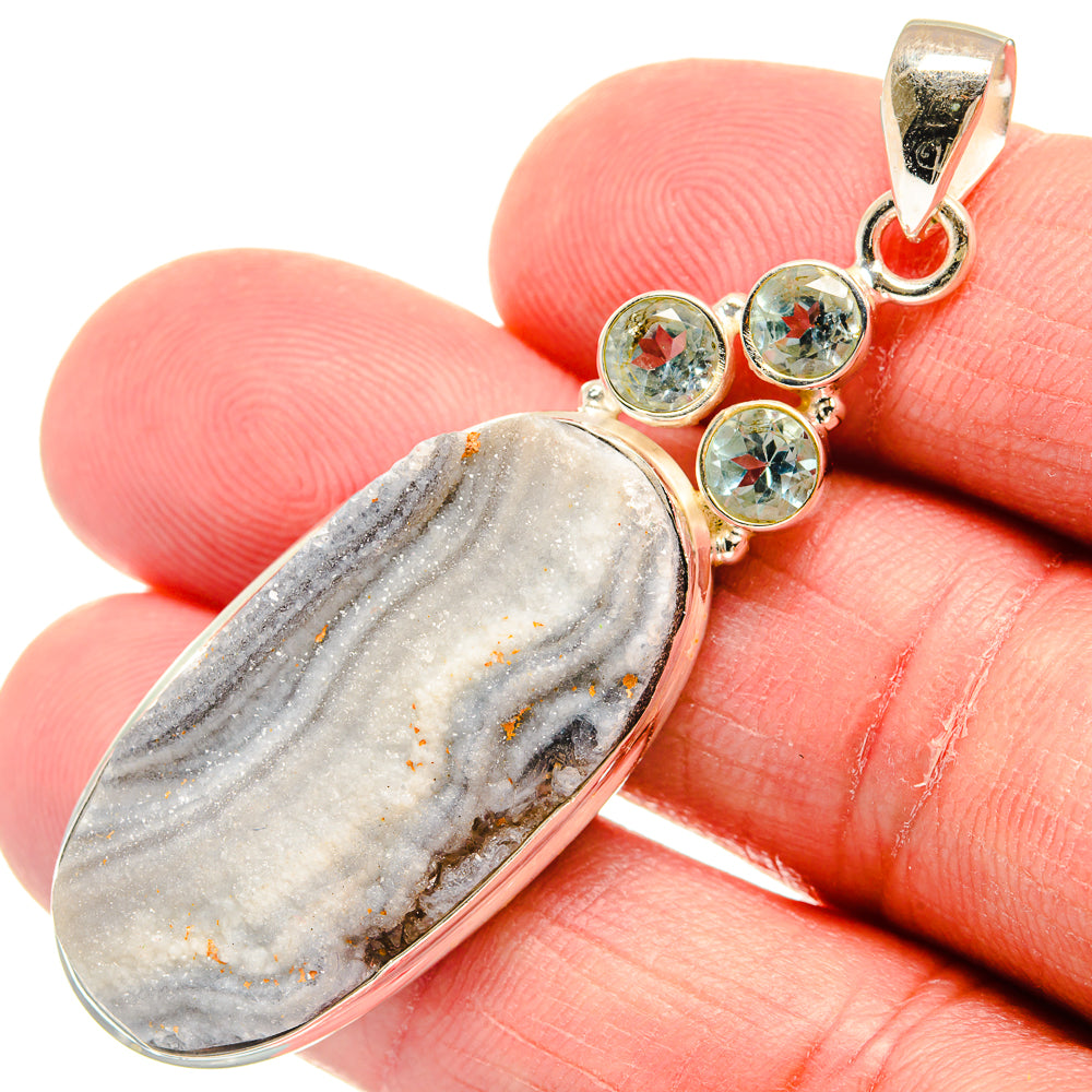 Desert Druzy Pendants handcrafted by Anasilvercos - PD22478