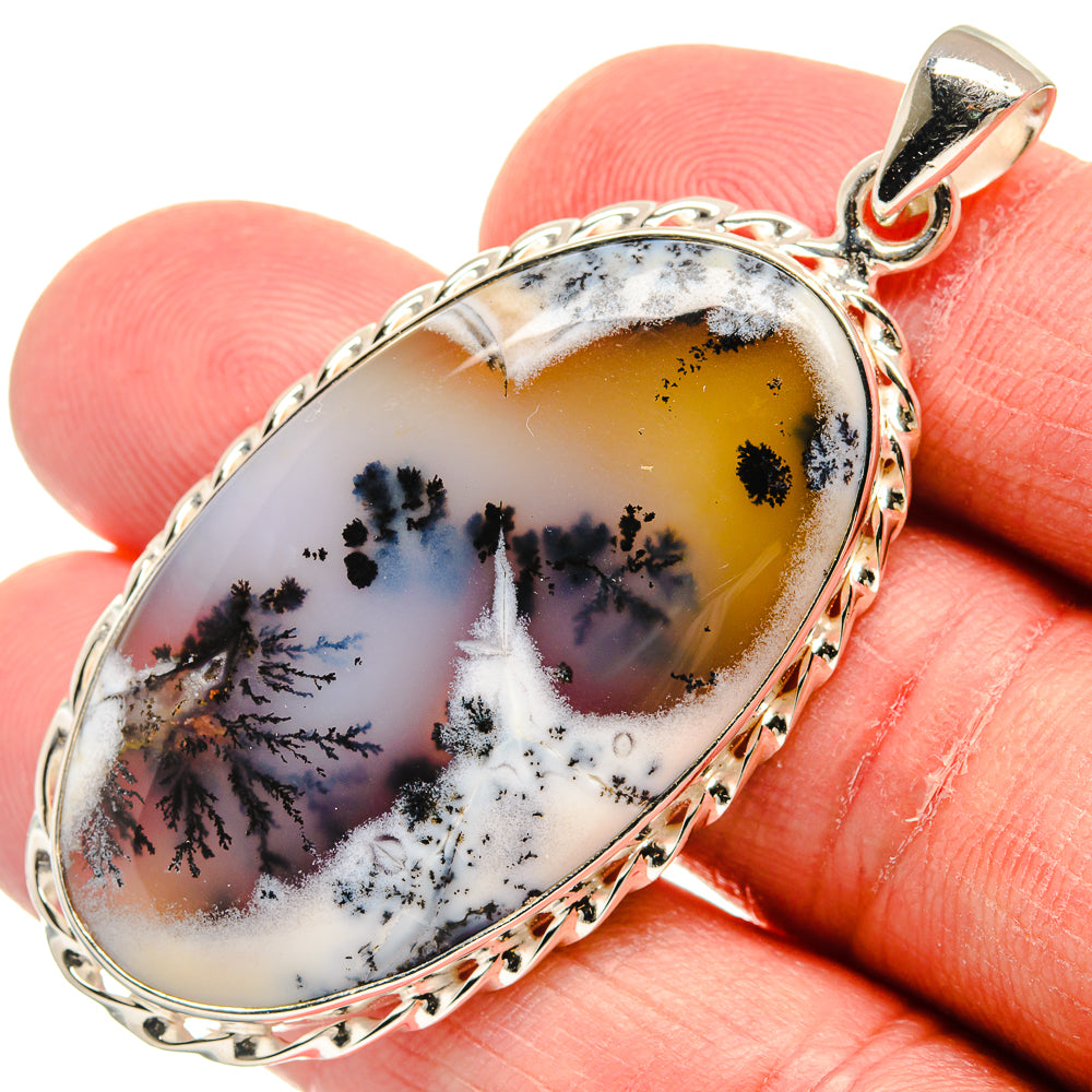 Dendritic Opal Pendants handcrafted by Anasilvercos - PD22498