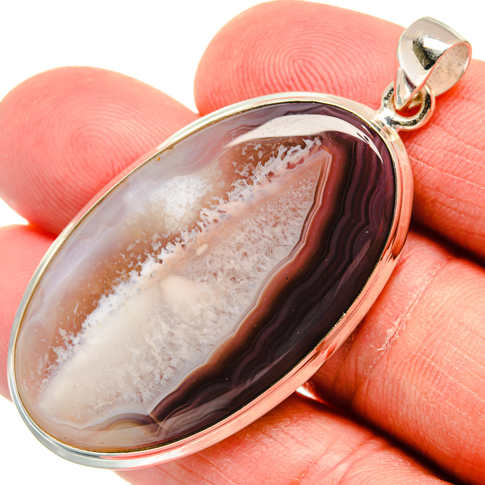 Botswana Agate Pendants handcrafted by Anasilvercos - PD22505