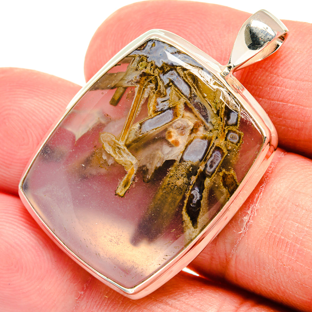 Turkish Tube Agate Pendants handcrafted by Anasilvercos - PD22508