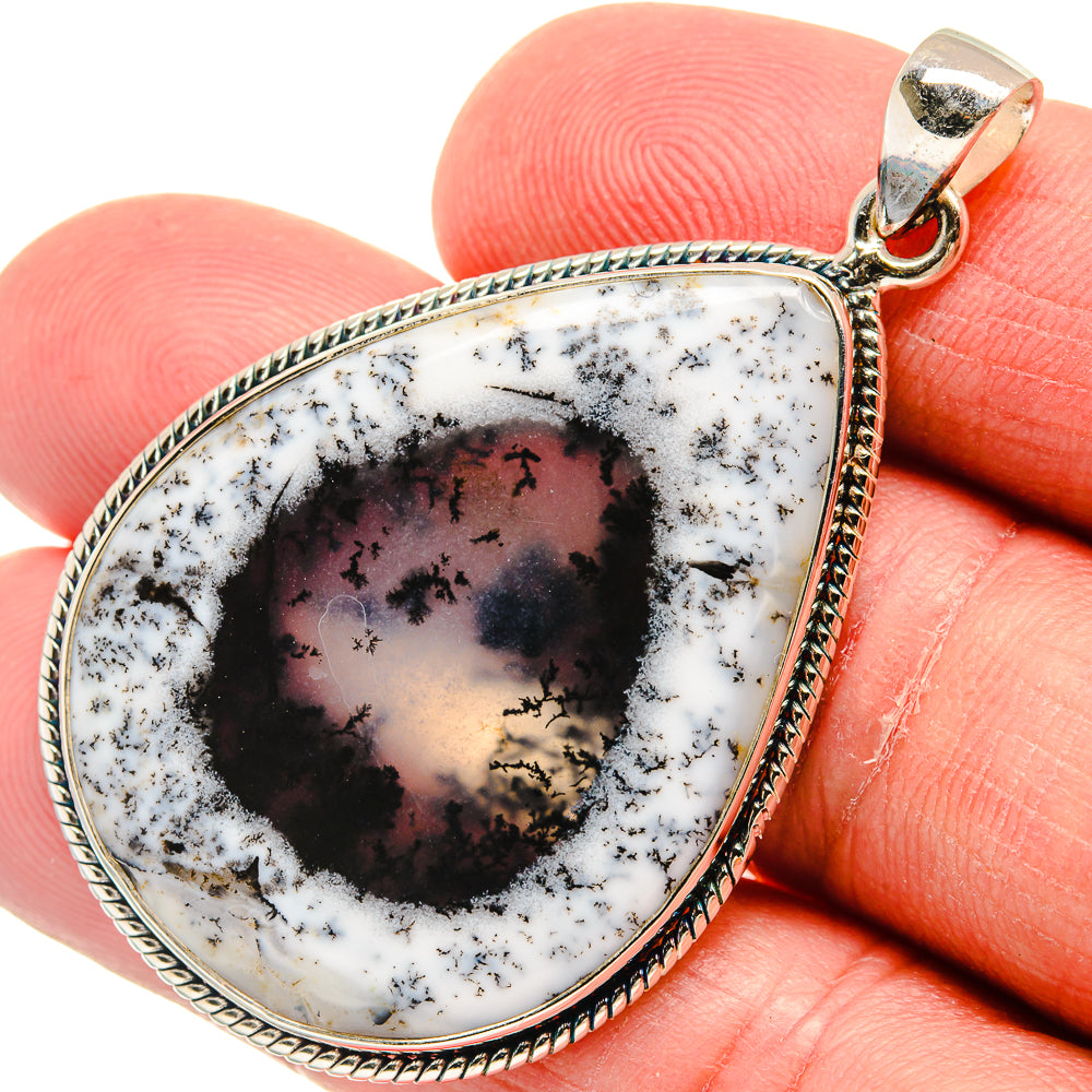 Dendritic Opal Pendants handcrafted by Anasilvercos - PD22509