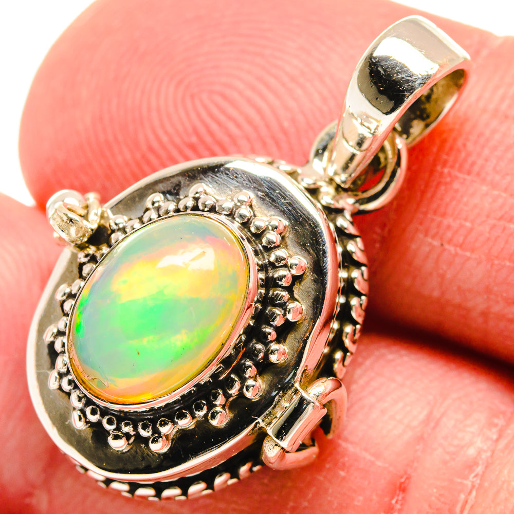 Ethiopian Opal Pendants handcrafted by Anasilvercos - PD22516