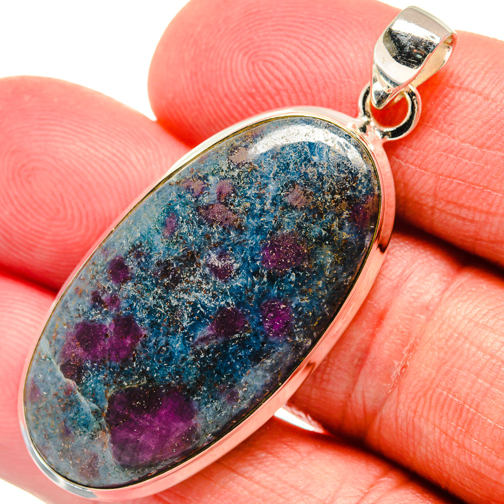 Ruby Fuchsite Pendants handcrafted by Anasilvercos - PD22525