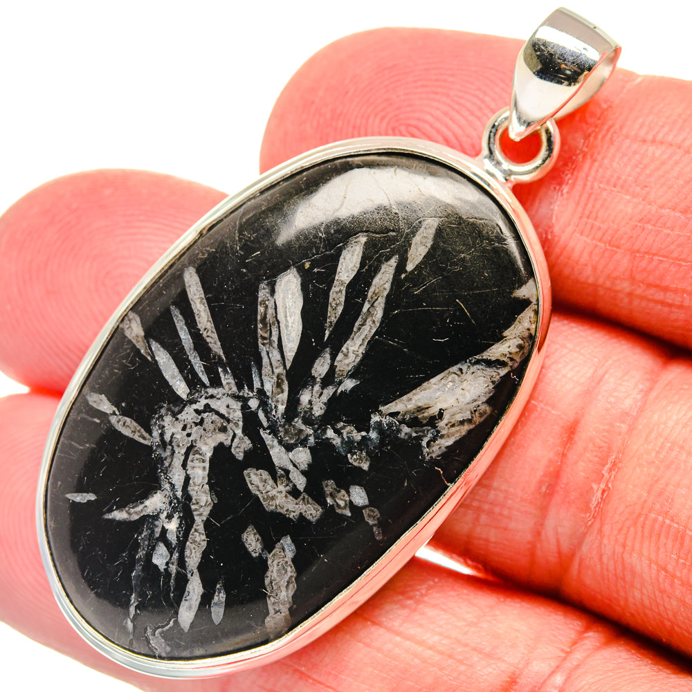 Chrysanthemum Stone Pendants handcrafted by Anasilvercos - PD22529