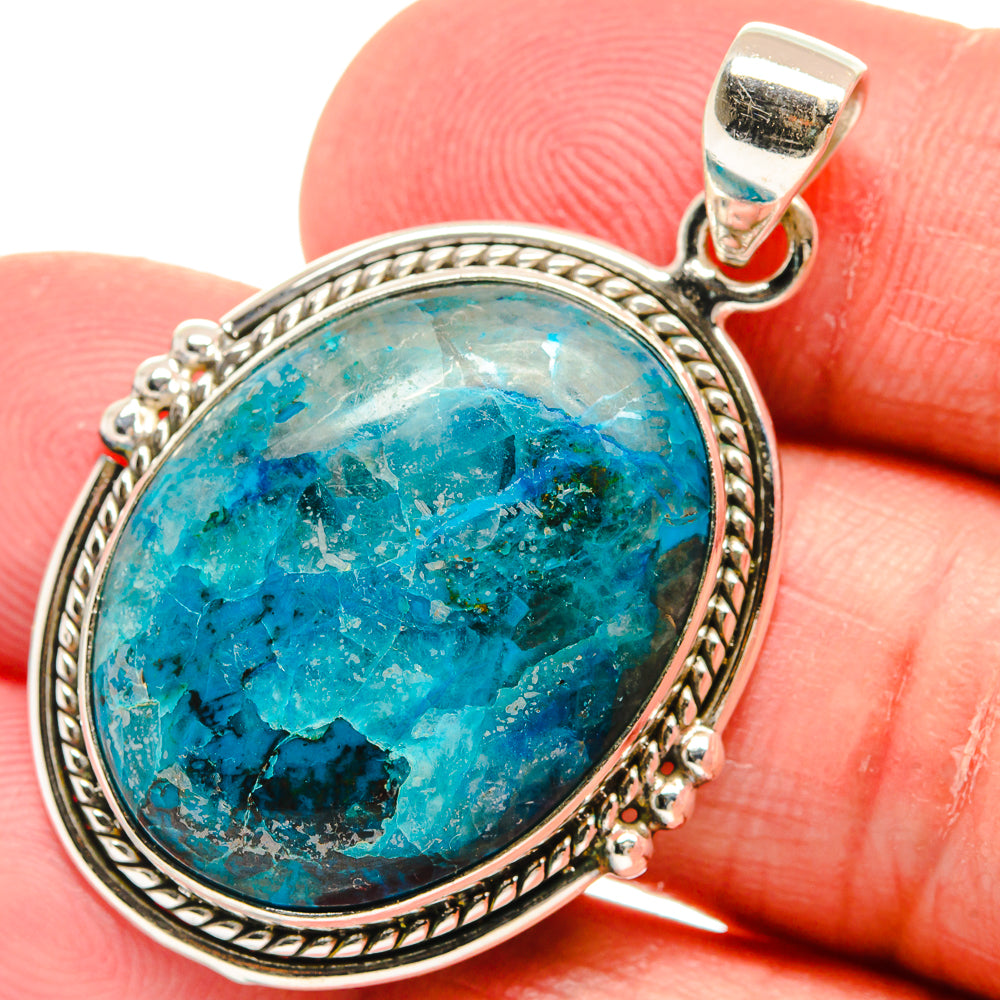 Chrysocolla Pendants handcrafted by Anasilvercos - PD22540