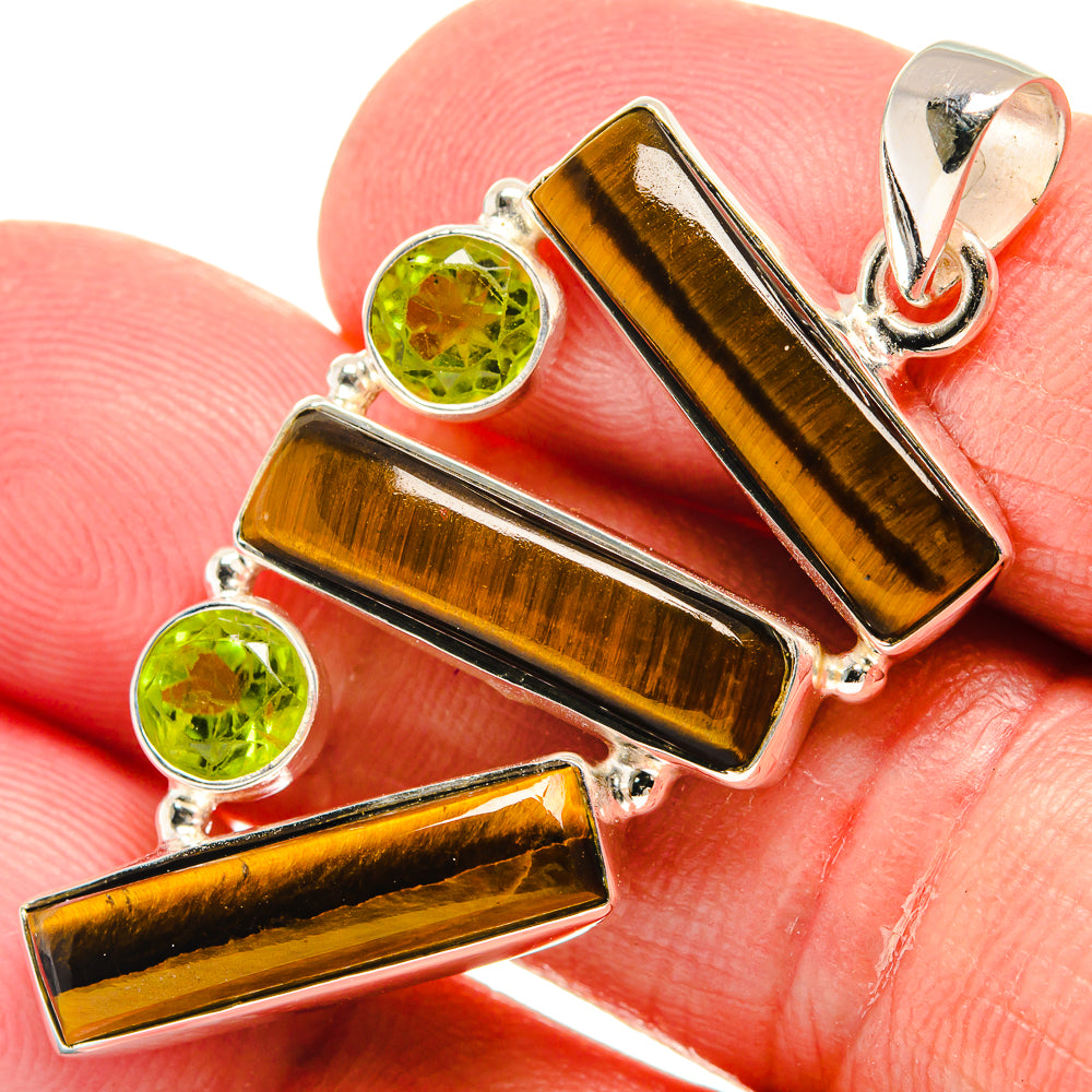 Tiger Eye Pendants handcrafted by Anasilvercos - PD22542