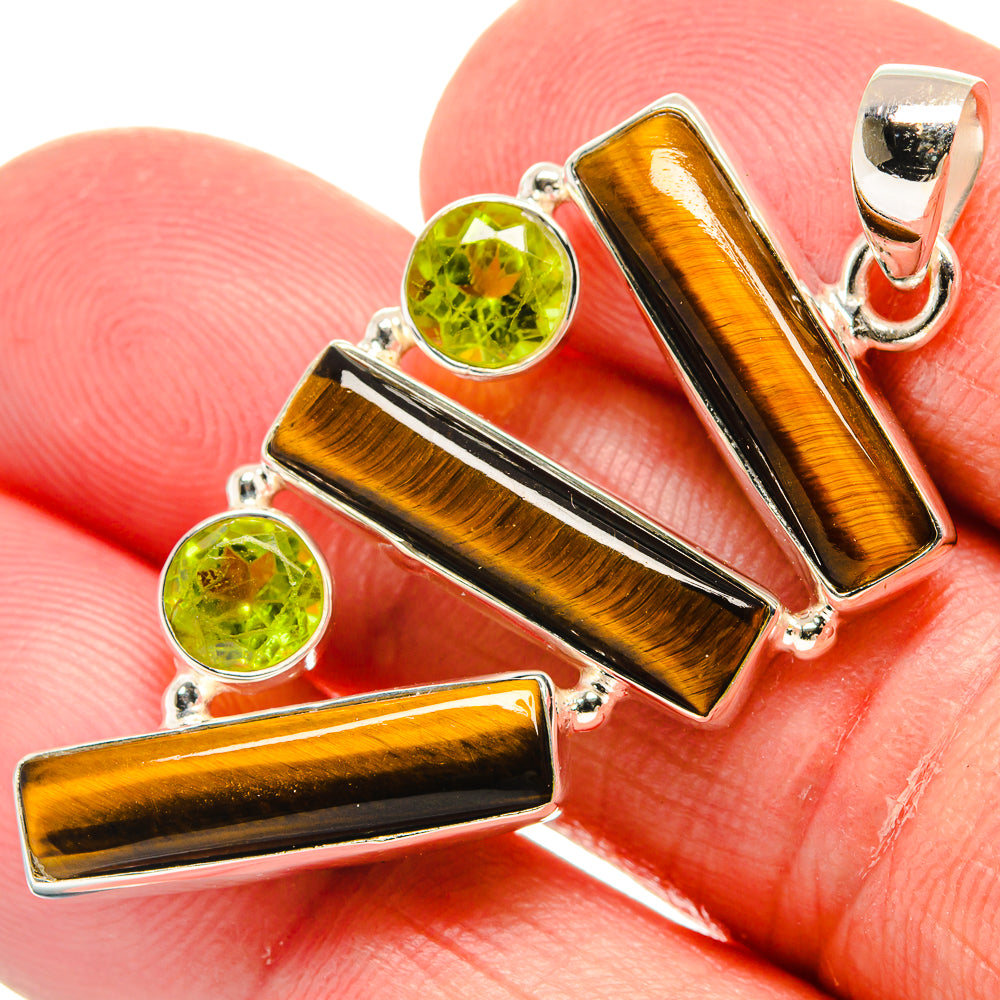 Tiger Eye Pendants handcrafted by Anasilvercos - PD22543