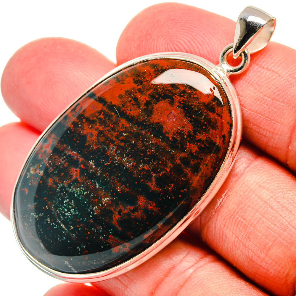 Bloodstone Pendants handcrafted by Anasilvercos - PD22544
