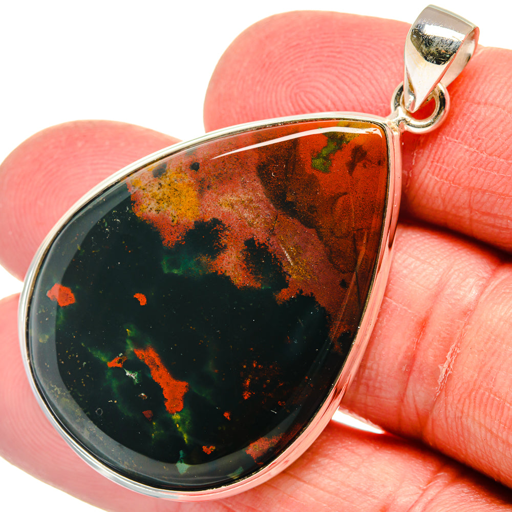 Bloodstone Pendants handcrafted by Anasilvercos - PD22546