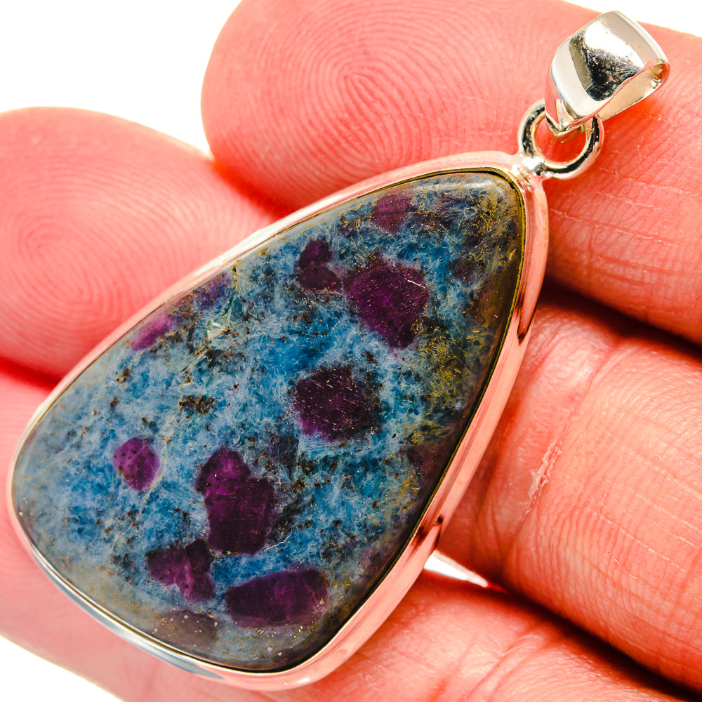 Ruby Fuchsite Pendants handcrafted by Anasilvercos - PD22556