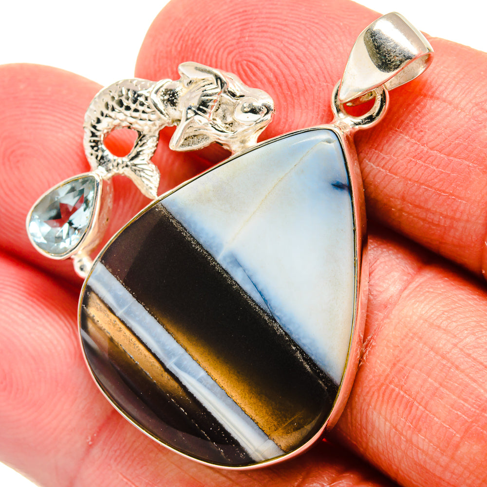Owyhee Opal Pendants handcrafted by Anasilvercos - PD22559