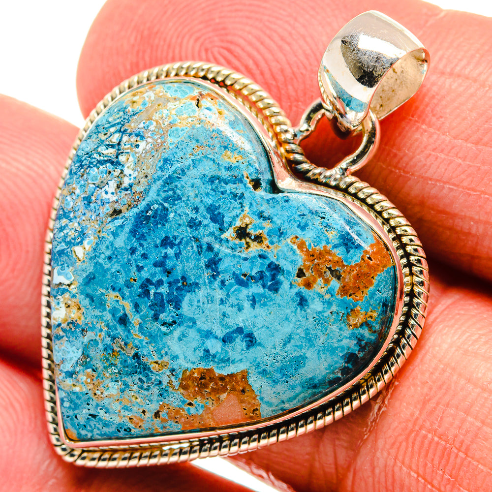 Chrysocolla Pendants handcrafted by Anasilvercos - PD22576