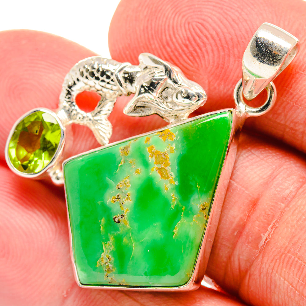 Gaspeite Pendants handcrafted by Anasilvercos - PD22577