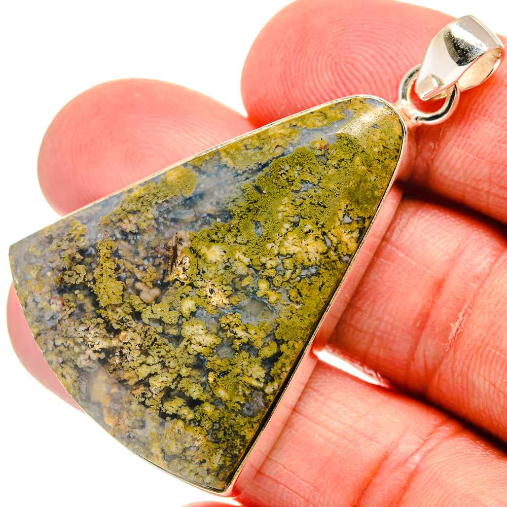 Indonesian Plume Agate Pendants handcrafted by Anasilvercos - PD22587