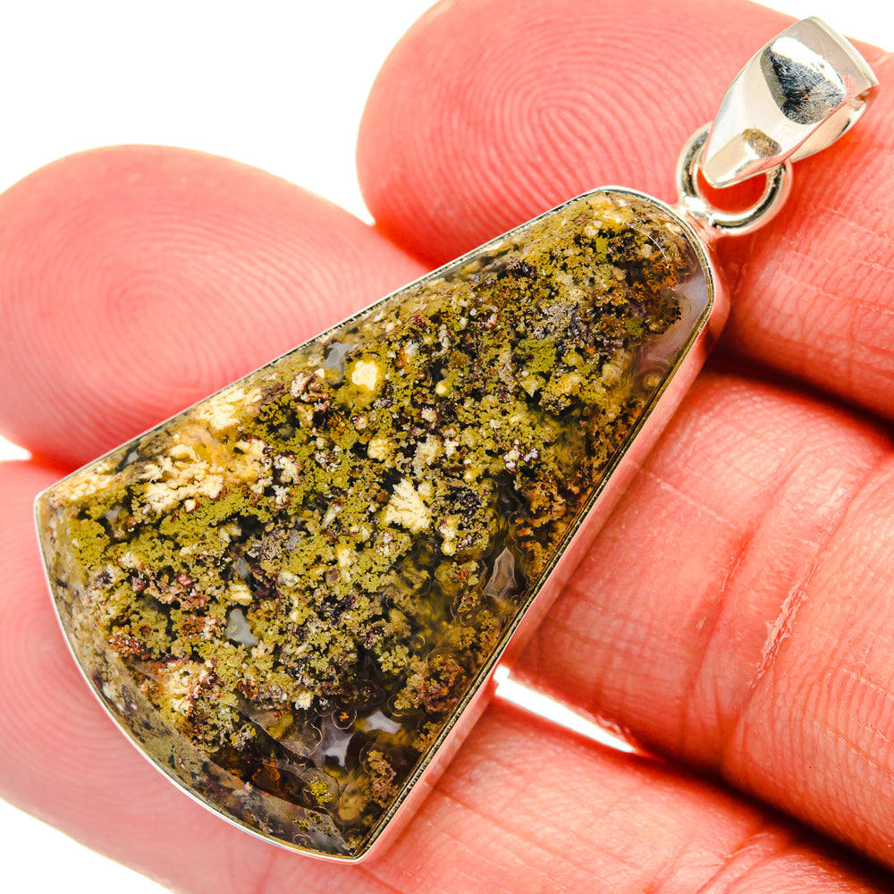 Indonesian Plume Agate Pendants handcrafted by Anasilvercos - PD22588