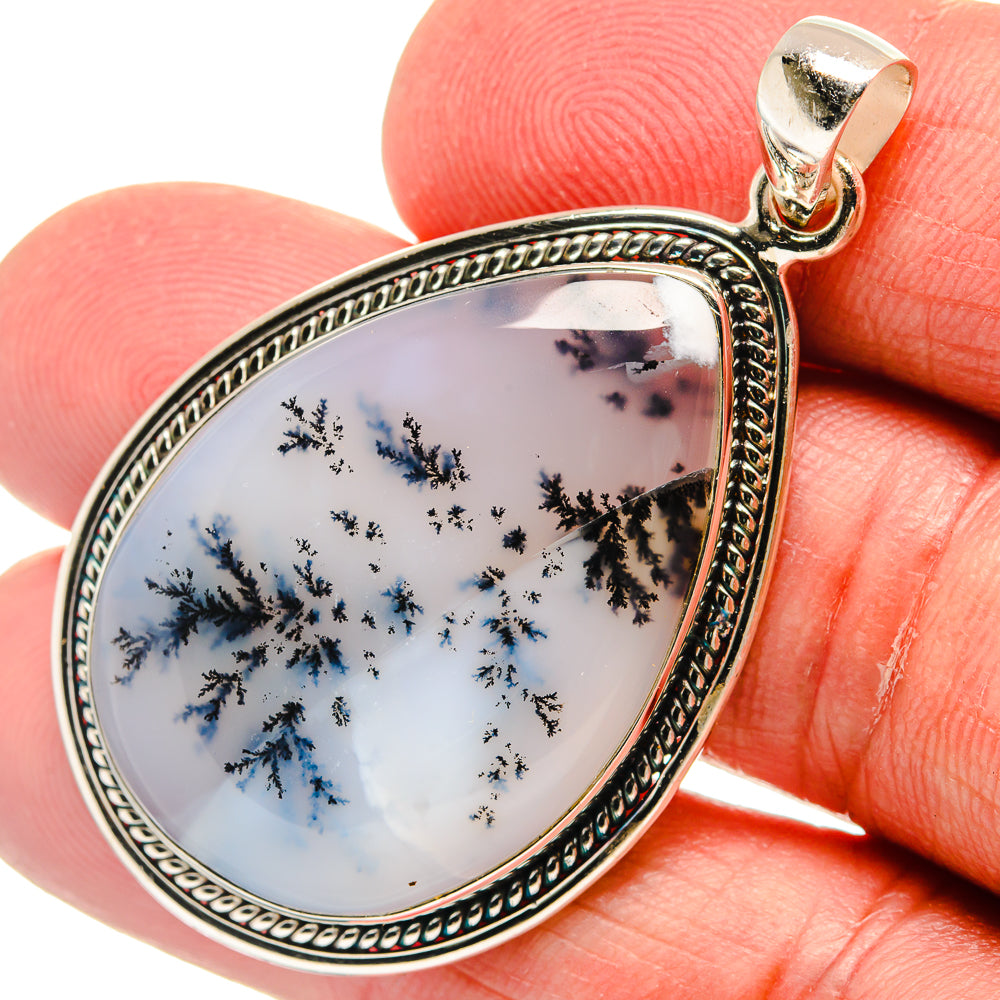 Dendritic Opal Pendants handcrafted by Anasilvercos - PD22591