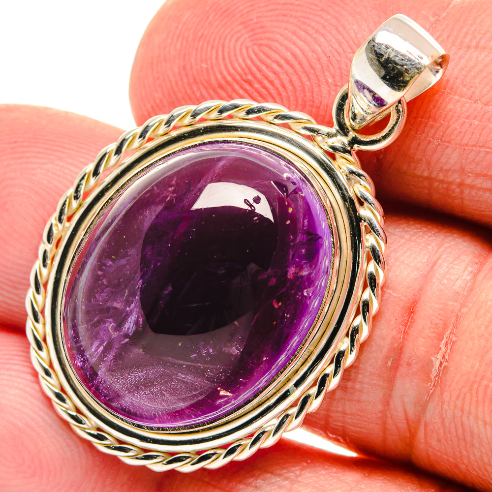 Amethyst Pendants handcrafted by Anasilvercos - PD22617
