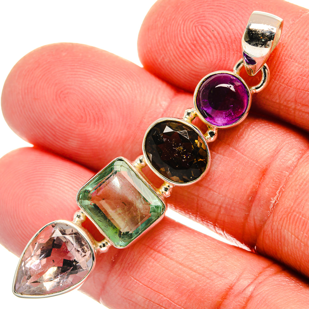 Color Change Alexandrite Pendants handcrafted by Anasilvercos - PD22633