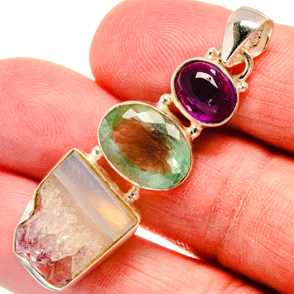 Amethyst Stalactite Pendants handcrafted by Anasilvercos - PD22634