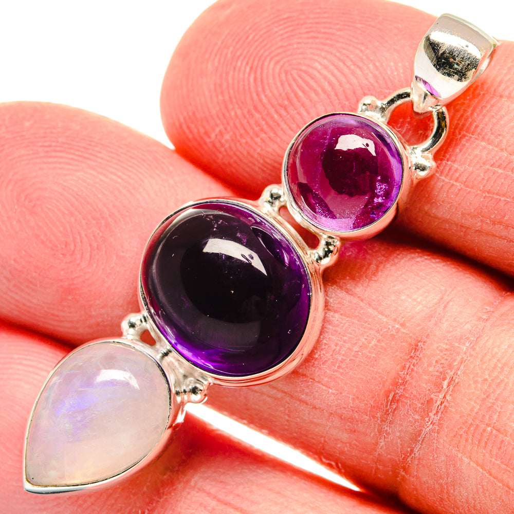 Amethyst Pendants handcrafted by Anasilvercos - PD22635