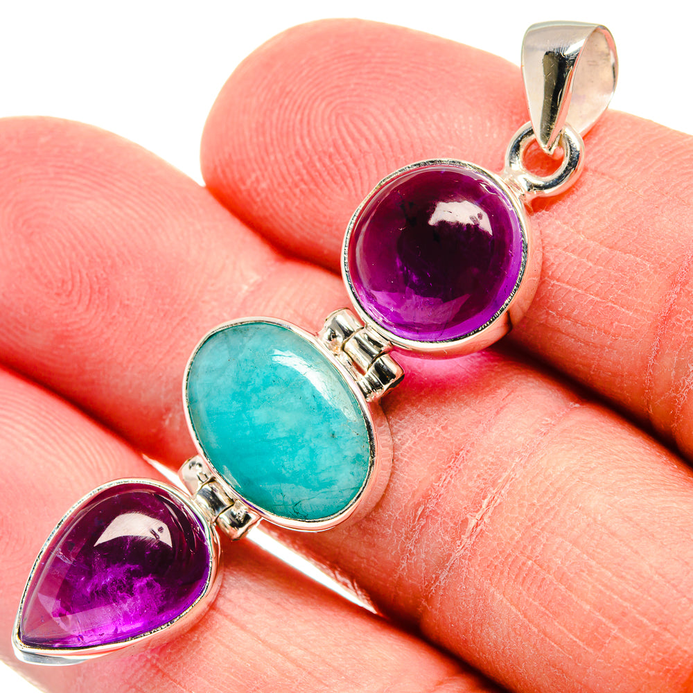 Chrysocolla Pendants handcrafted by Anasilvercos - PD22644