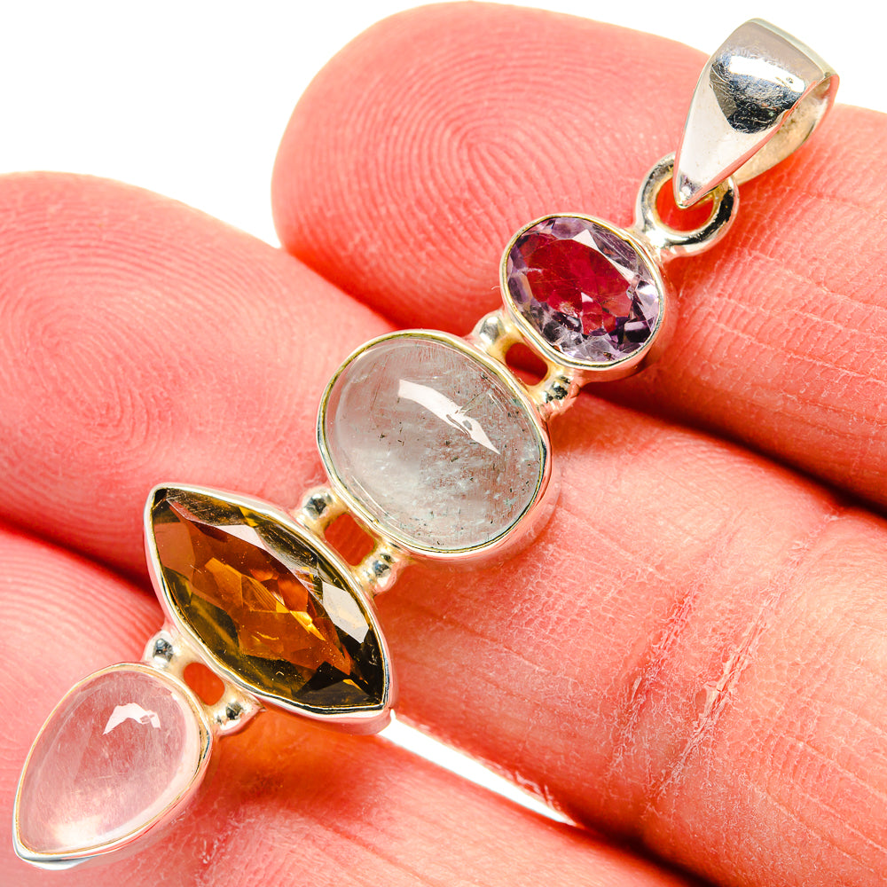 Aquamarine Pendants handcrafted by Anasilvercos - PD22645