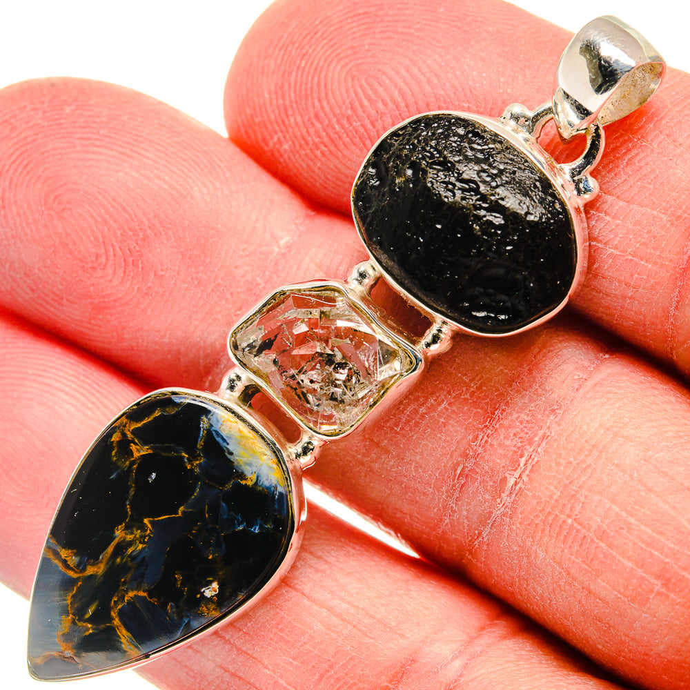 Pietersite Pendants handcrafted by Anasilvercos - PD22648