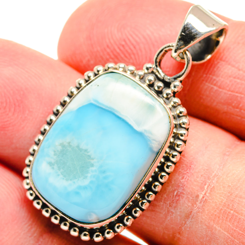 Larimar Pendants handcrafted by Anasilvercos - PD22659