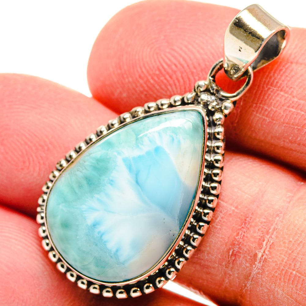 Larimar Pendants handcrafted by Anasilvercos - PD22660