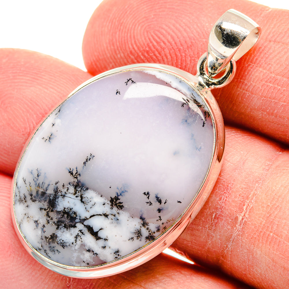 Dendritic Opal Pendants handcrafted by Anasilvercos - PD22667