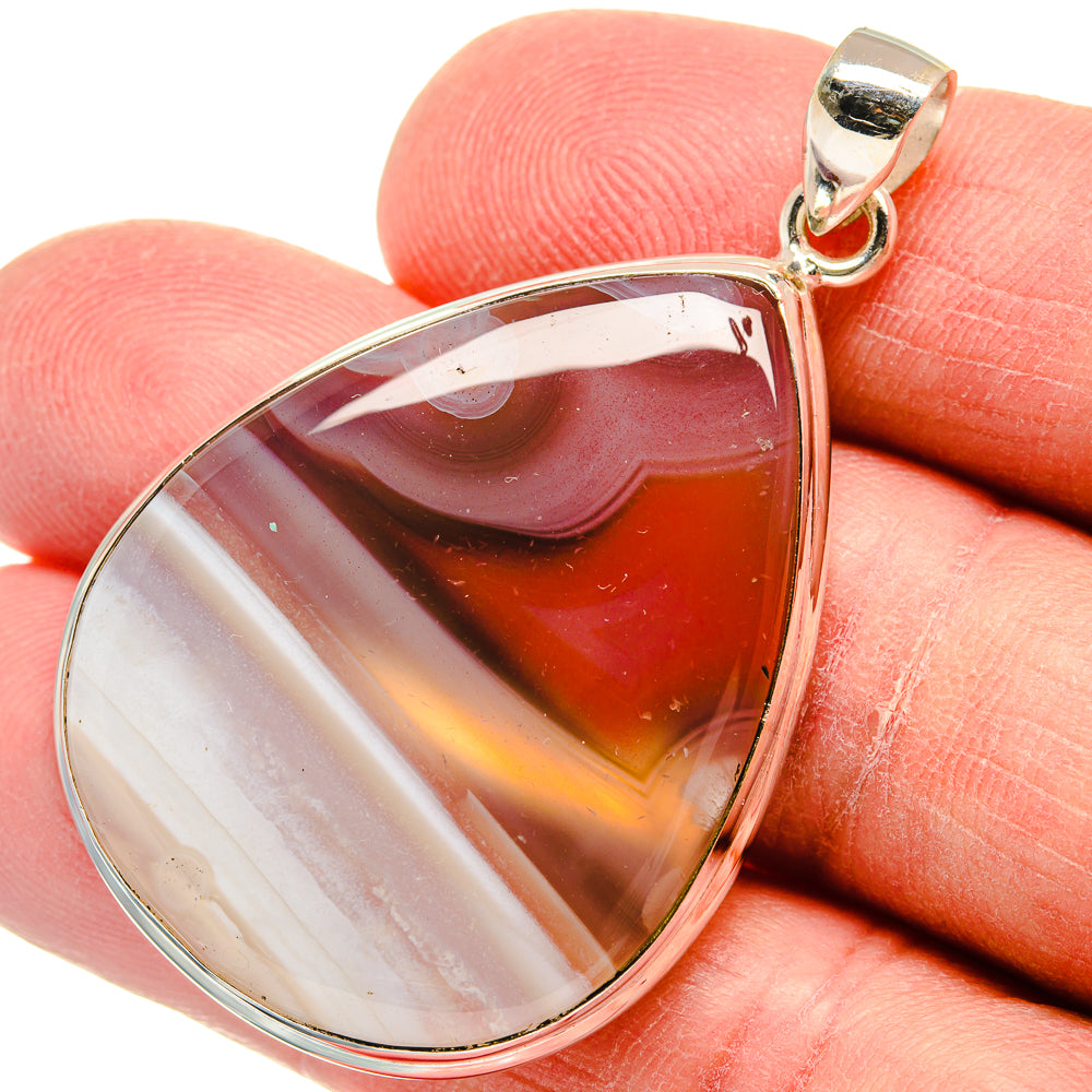 Botswana Agate Pendants handcrafted by Anasilvercos - PD22668
