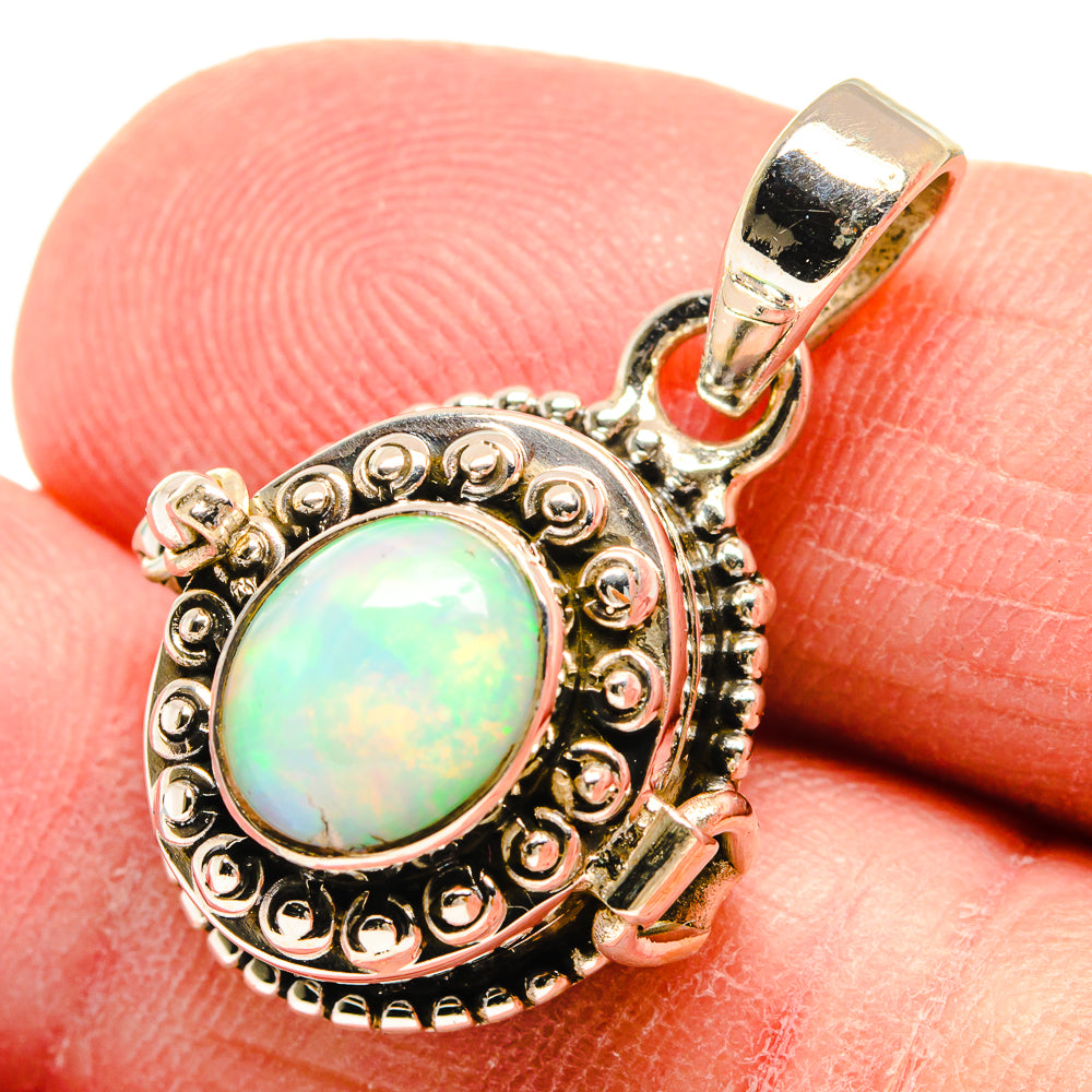Ethiopian Opal Pendants handcrafted by Anasilvercos - PD22676