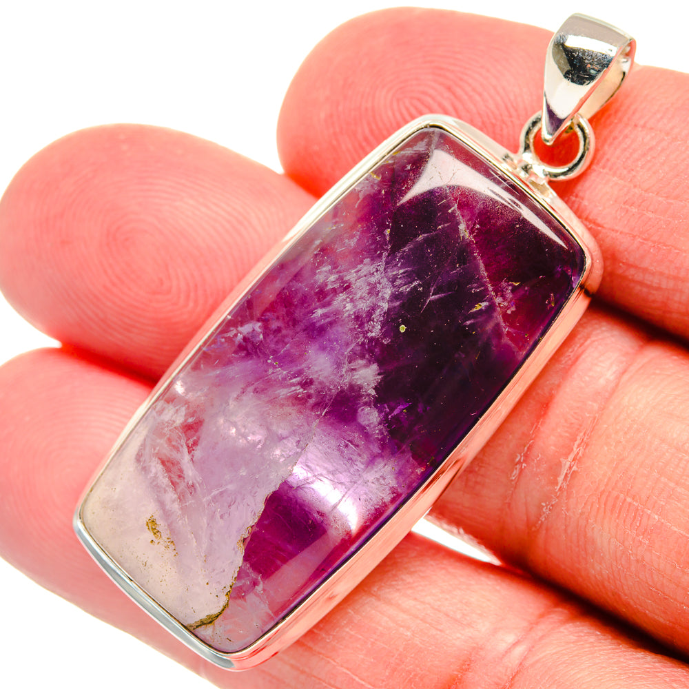 Chevron Amethyst Pendants handcrafted by Anasilvercos - PD22707