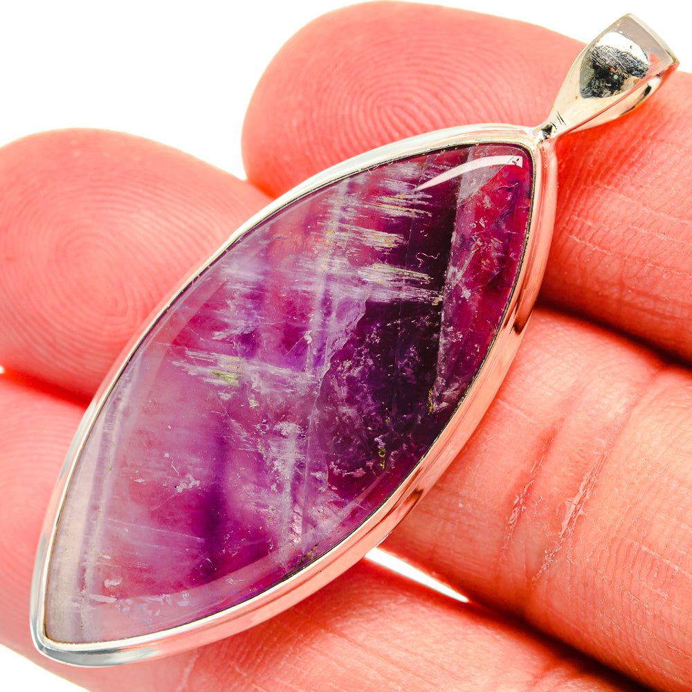 Chevron Amethyst Pendants handcrafted by Anasilvercos - PD22708