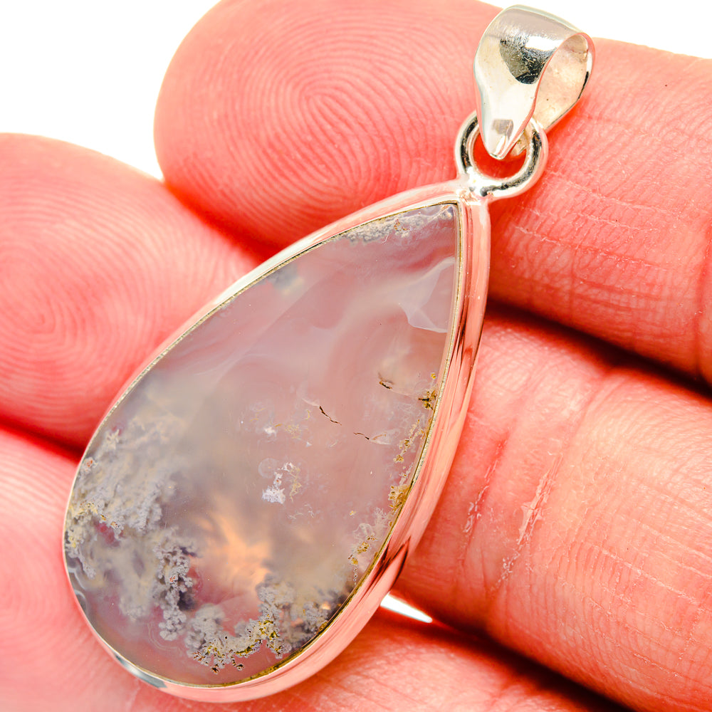 Indonesian Plume Agate Pendants handcrafted by Anasilvercos - PD22727