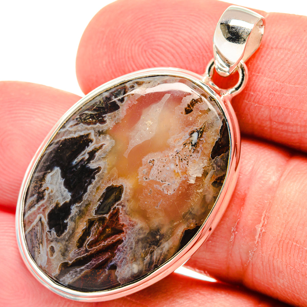 Turkish Tube Agate Pendants handcrafted by Anasilvercos - PD22731