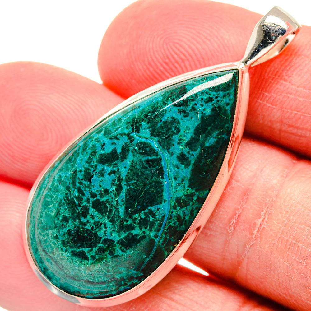Chrysocolla Pendants handcrafted by Anasilvercos - PD22761