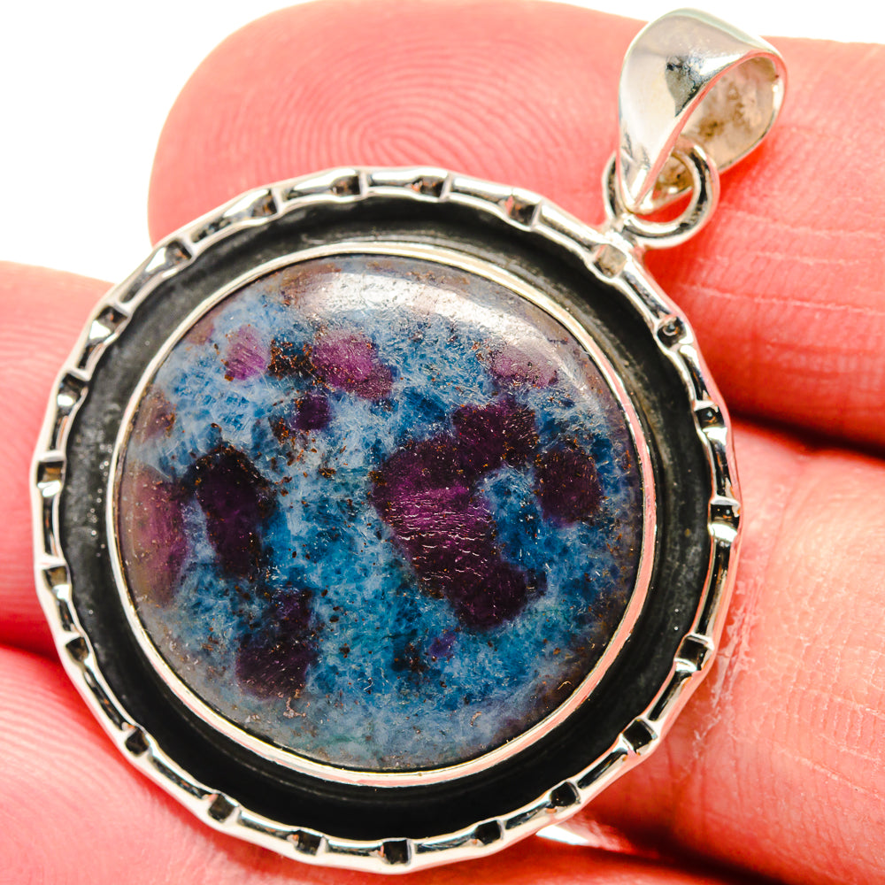 Ruby Fuchsite Pendants handcrafted by Anasilvercos - PD22775