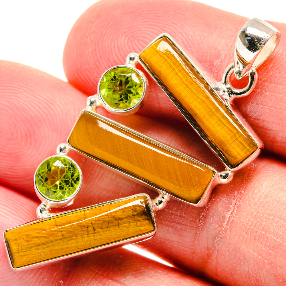 Tiger Eye Pendants handcrafted by Anasilvercos - PD22778