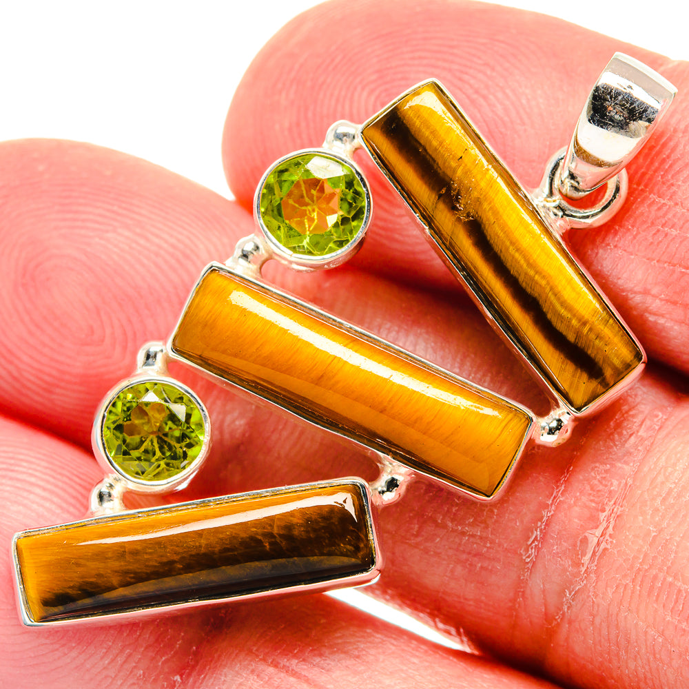 Tiger Eye Pendants handcrafted by Anasilvercos - PD22779