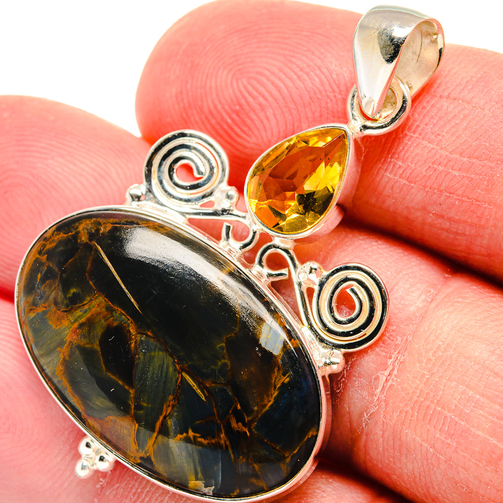 Pietersite Pendants handcrafted by Anasilvercos - PD22784