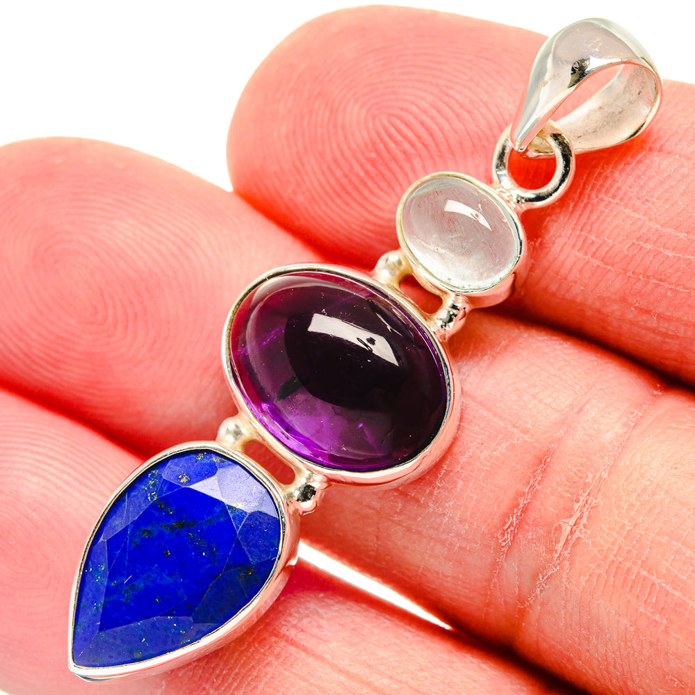 Lapis Lazuli Pendants handcrafted by Anasilvercos - PD22792