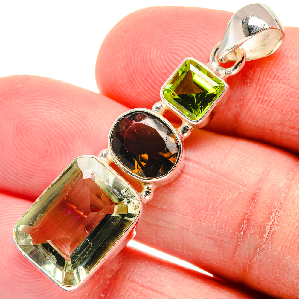 Green Amethyst Pendants handcrafted by Anasilvercos - PD22799