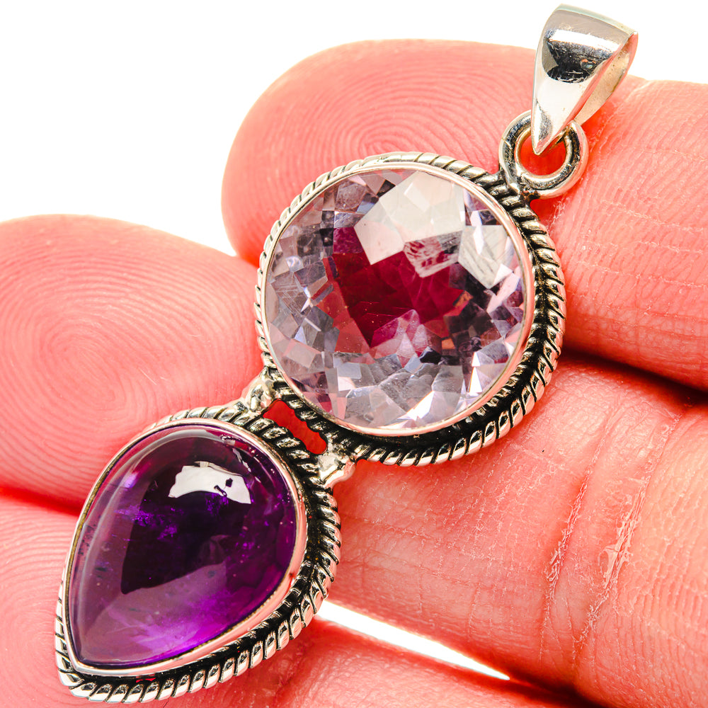 Morganite Pendants handcrafted by Anasilvercos - PD22800