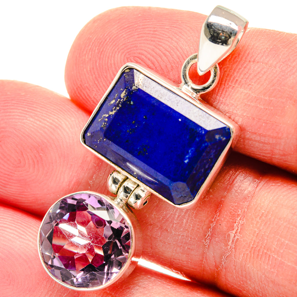 Lapis Lazuli Pendants handcrafted by Anasilvercos - PD22809