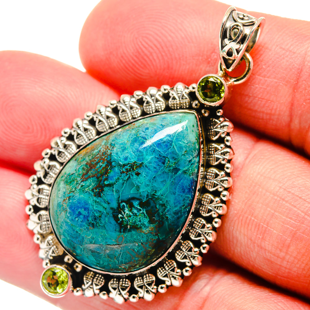 Chrysocolla Pendants handcrafted by Anasilvercos - PD22824