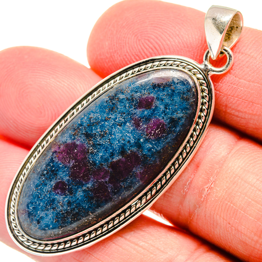 Ruby Fuchsite Pendants handcrafted by Anasilvercos - PD22833