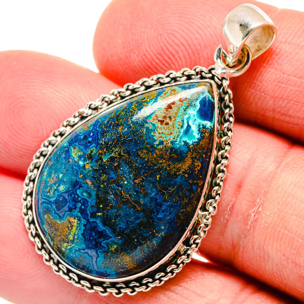 Azurite Pendants handcrafted by Anasilvercos - PD22836