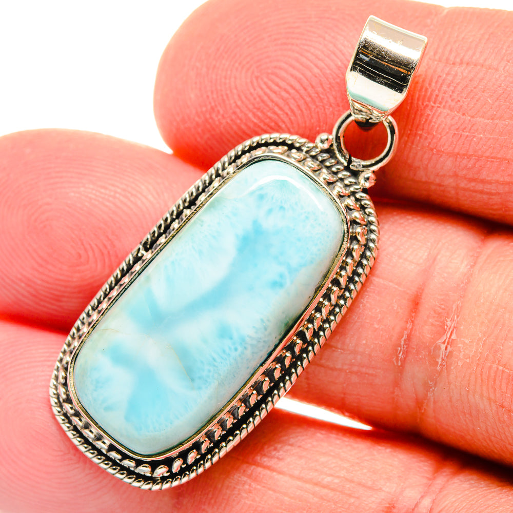 Larimar Pendants handcrafted by Anasilvercos - PD22841